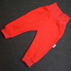 Bavlněné tepláčky jednobarevné Červené