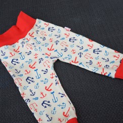 Vysokogramážní tepláčky Kotvy na béžové