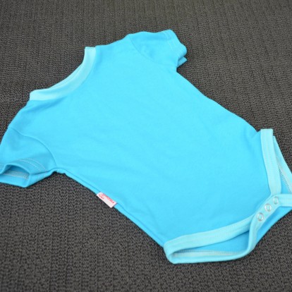 Kojenecké body jednobarevné Tyrkys