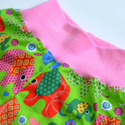 Plátěné kalhoty Sloníci zelení